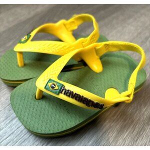 Havaianas Kids Sandals - Yellow and Green